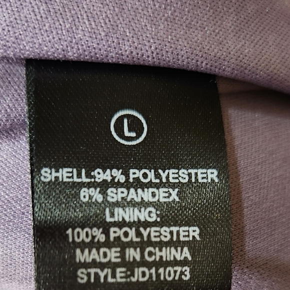 just polly new York mini dress size L color purple - Picture 5 of 6